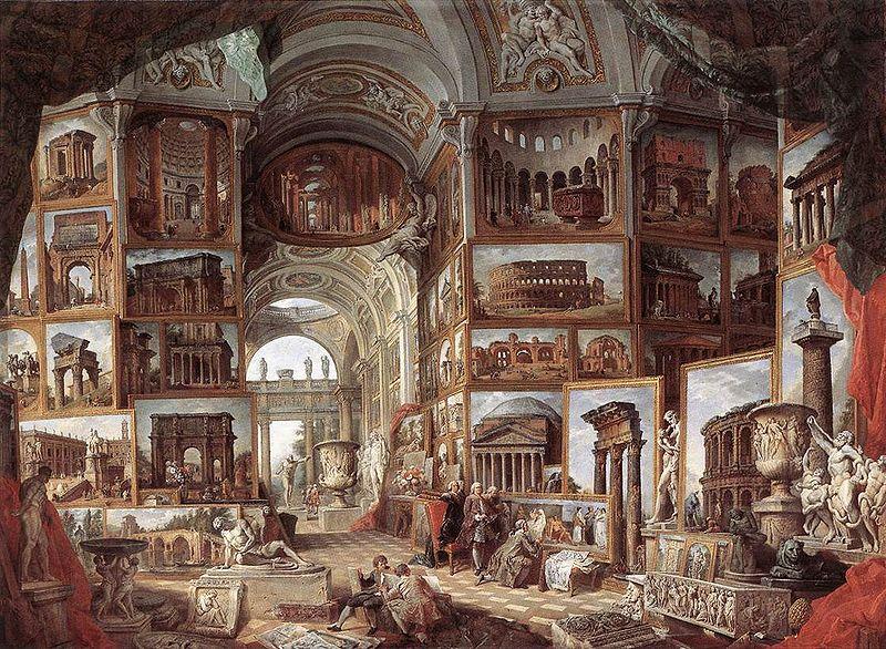 Giovanni Paolo Pannini Galerie de vues de la Rome antique Germany oil painting art